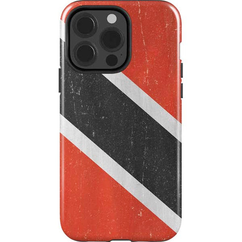 Trinidad and Tobagao Flag Distressed iPhone 14 Pro Impact Case